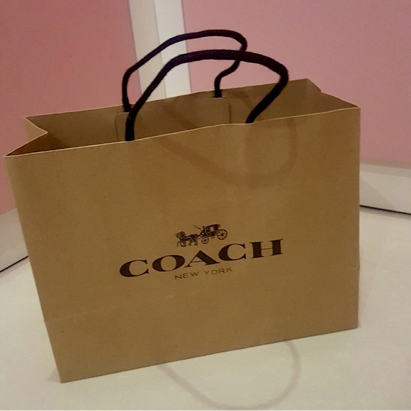 Coach Handbags - Brand New Size Large Coach Signature Paper Shopping Tote Bag 18.5” X 18” X 6.8”